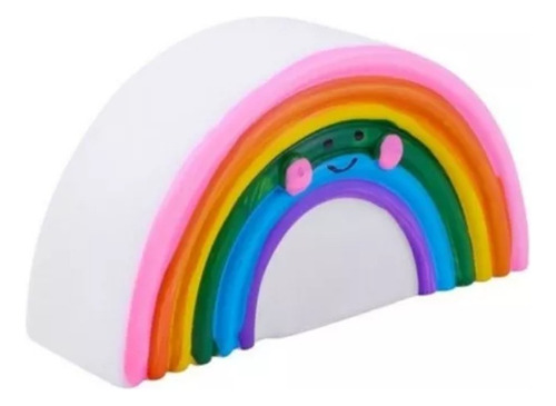 Lámpara Velador Arco Iris Rainbow Luz De Noche Niños