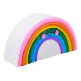 Lámpara Velador Arco Iris Rainbow Luz De Noche Niños