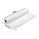 Lençol Toalha Descartável Papel Maca 70x50m Branco 