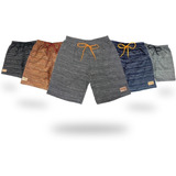 Roupas Kit 4 Shorts-bermudas Juvenil E Infantil P/ Menino