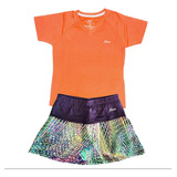 Conjunto Shorts-saia + Camiseta Infantil Jrabbit