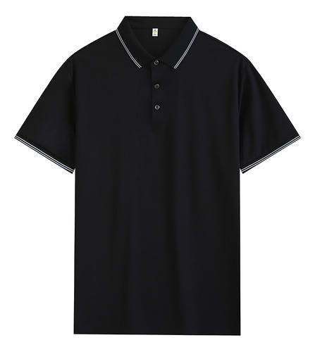 Camisas Polo De Cor Sólida De Verão Camiseta Casual De Alta