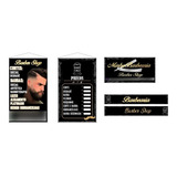 Kit Personalizado Completo Barbearia Banner Faixa  E Adesivo
