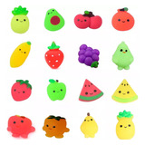 10 Squishy Mochi Frutal Regalo Souvenir Piñata