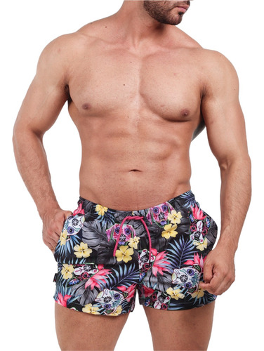 Short Playa Traje Baño Repelente Al Agua Fenix Fit