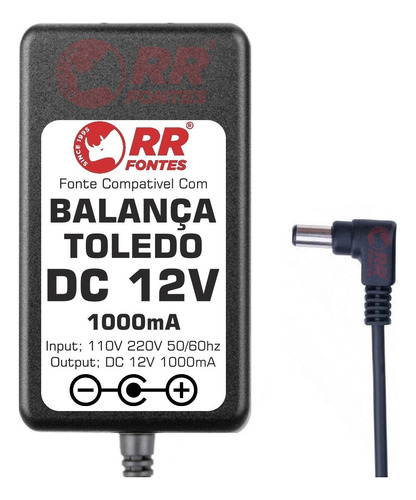 Fonte 12v Para Balança Toledo 9094c 9094-jr 2098 8217 3400