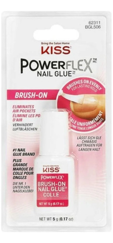 Kiss Pegamento De Uñas Powerflex Brush-on 5grs