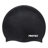 Gorra Natacion Proyec 100% Silicona Adultos Gorro Ergonomica Color Negro Diseño De La Tela Liso Tamaño Adulto