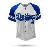 Jersey Casaca Beisbol Dodgers Bordada Blanco Baseball