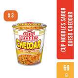 Cup Noodles Sabor Queso Cheddar 69gr Pack X3 Unidades