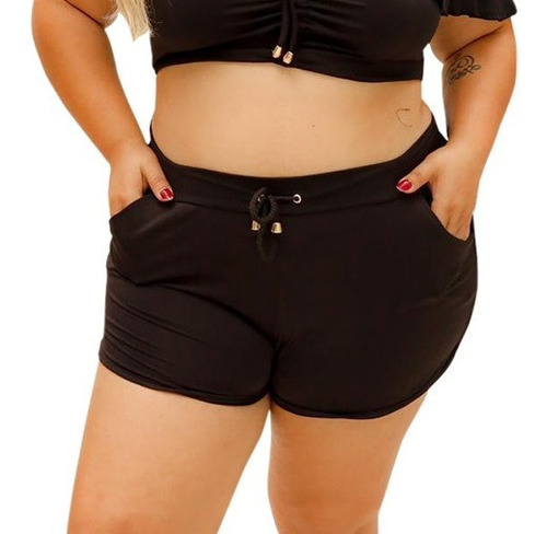 Shorts Saída De Praia Feminino Moda Verão Plus Size P Ao Xg 