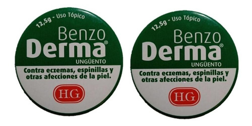 2 Pack Benzo Derma 12,5gr C/u