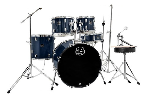 Bateria Acústica Mapex Serie Prodigy Pdg5245t Royal Blue 22 