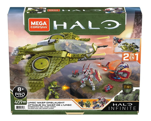 Mega Construx Original Halo Embestida Del Unsc Wasp