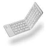 Teclado Inalámbrico Plegable Magnético Diyeeni/blanco