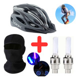 Casco Bicicleta Para Hombre Y Mujer, Kit 3 En 1 Ajustable 