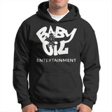 Sudadera Con Capucha Estampada Baby Oil Entertainment Hombre