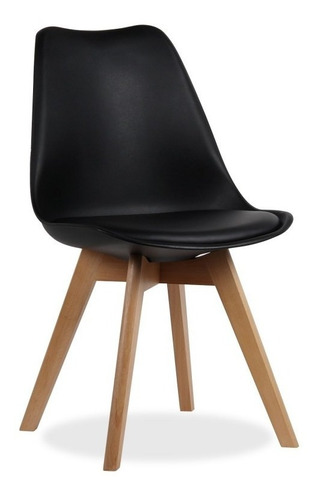 Set 4 Silla Tulip Eames Escandinava Madera G- Alto Impacto