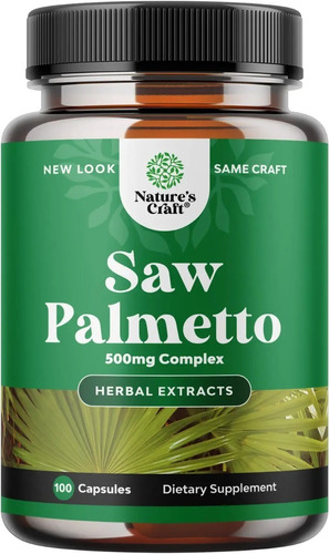 Saw Palmetto Sabal Palmito 500mg 100 Capsulas Eg S46