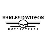 Carro Sticker Logo Skull Harley Davidson