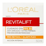 Crema De Dia Antiarrugas Fps 30 X 50ml Loreal Revitalift