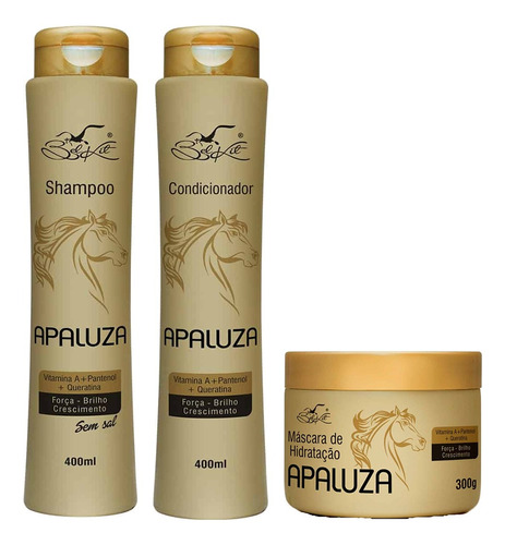 Shampoo, Condicionador,máscara Apaluza Belkit 3 Itens Oferta