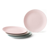  Pratos De Jantar De Porcelana Com Pregas Zen Conjunto De 11