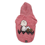 Roupinha Moletom Cães Modelo Snoopy Charlie Brown Capuz Pp