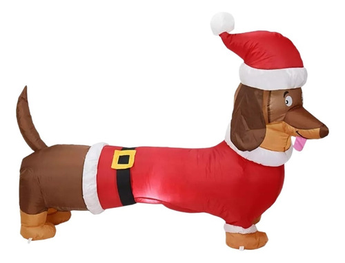 Dachshund Hinchable De Navidad Y Pascua Para Perro, 1,5 M, P