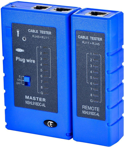 Tester Para Cable De Red Utp Rj45 Rj11 Cat5e Cat6 Micro Usb 