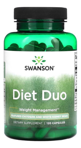 Diet Duo 120 Caps Swanson Controla El Peso Suplemento Dieta