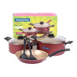 Bateria Cocina Set Turim Tramontina Teflon 7 Pzs Espatulas