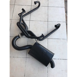 Kit Phat Boy Negro Con Headers Colector Largo Negro