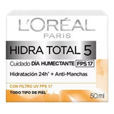 Crema De Día Hidratante Anti-manchas Hidra -total 5 50 Ml