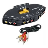 Triplicador Y Derivador Rca Audio Video P/ Cable Tv Ps2 Wii