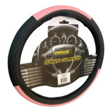 Cubre Volante Funda 38 Cm Auto Negro-rosa