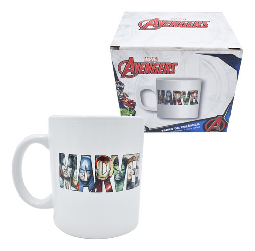 Taza Café Marvel Disney Cerámica Coleccion 473ml Caja