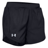 Short Under Armour Fly By 2.0 Para Mujer-negro