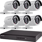 Kit Seguridad Hikvision 8 + 6 Camaras Vigilancia Ir Cctv