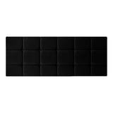 Cabeceira Cama King Queen Box Calipha 140x55cm Preto Courino