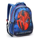 Mochila Costas Infantil Masculino Spider Dark Aranha Grande