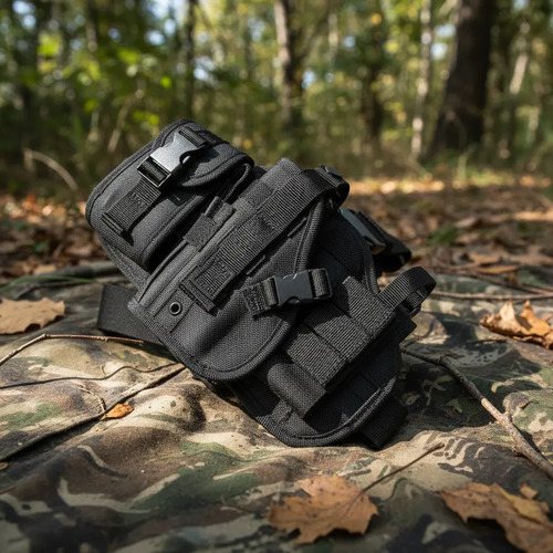 Táctica Pierna Funda Para Pistola De Muslo Cinturón Caída