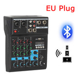 Mezclador Profesional Dj Pc Usb De 4 Canales Bluetooth, Ench