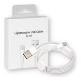 Cable Compatible Con iPhone X 2 Metros - Apto Carga Rápida