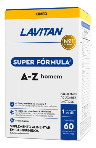 Lavitan 5g Multivitamínico Homem 60 Comprimidos