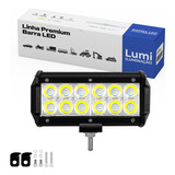 Refletor Holofote Luminaria Barra 36w Farol Cor Da Carcaça Preto Cor Da Luz Branco Frio 12v/60v Bivolt