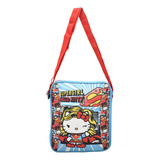 Mariconera Hello Kitty Supergirl Estampado Azul Ruz