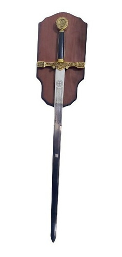 Espada Medieval Dragon Com Suporte De Madeira + Frete Grátis