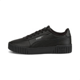 Tenis Para Mujer Puma Carina 2.0 Color Puma Black/puma Black/dark Shadow - Adulto 24.5 Mx