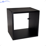 Nicho Multiuso Mdf Preto Tx Sala Banheiro Quarto 30x30x25